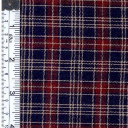 Textile Creations Textile Creations OG-35 Old Glory Fabric; Plaid Navy; Wine; 15 yd. OG-35